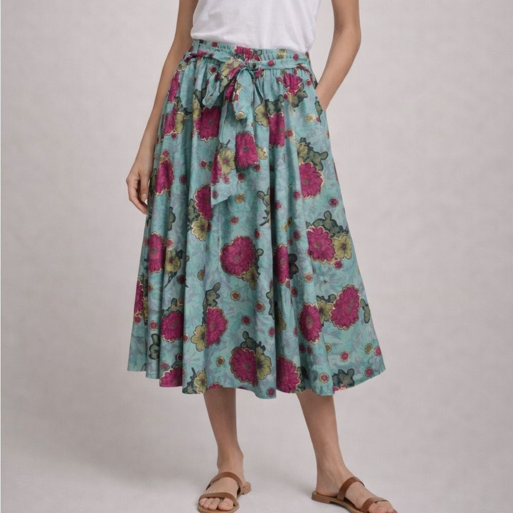 2/$20 Mix Nouveau Teal Berry Gold Foil Sash Skirt